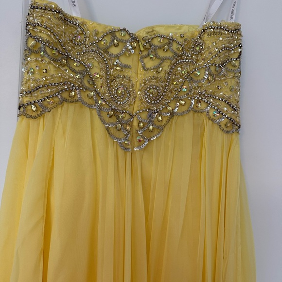 Sherri Hill Yellow Party/Prom Dress- Size 4 - Picture 8 of 8